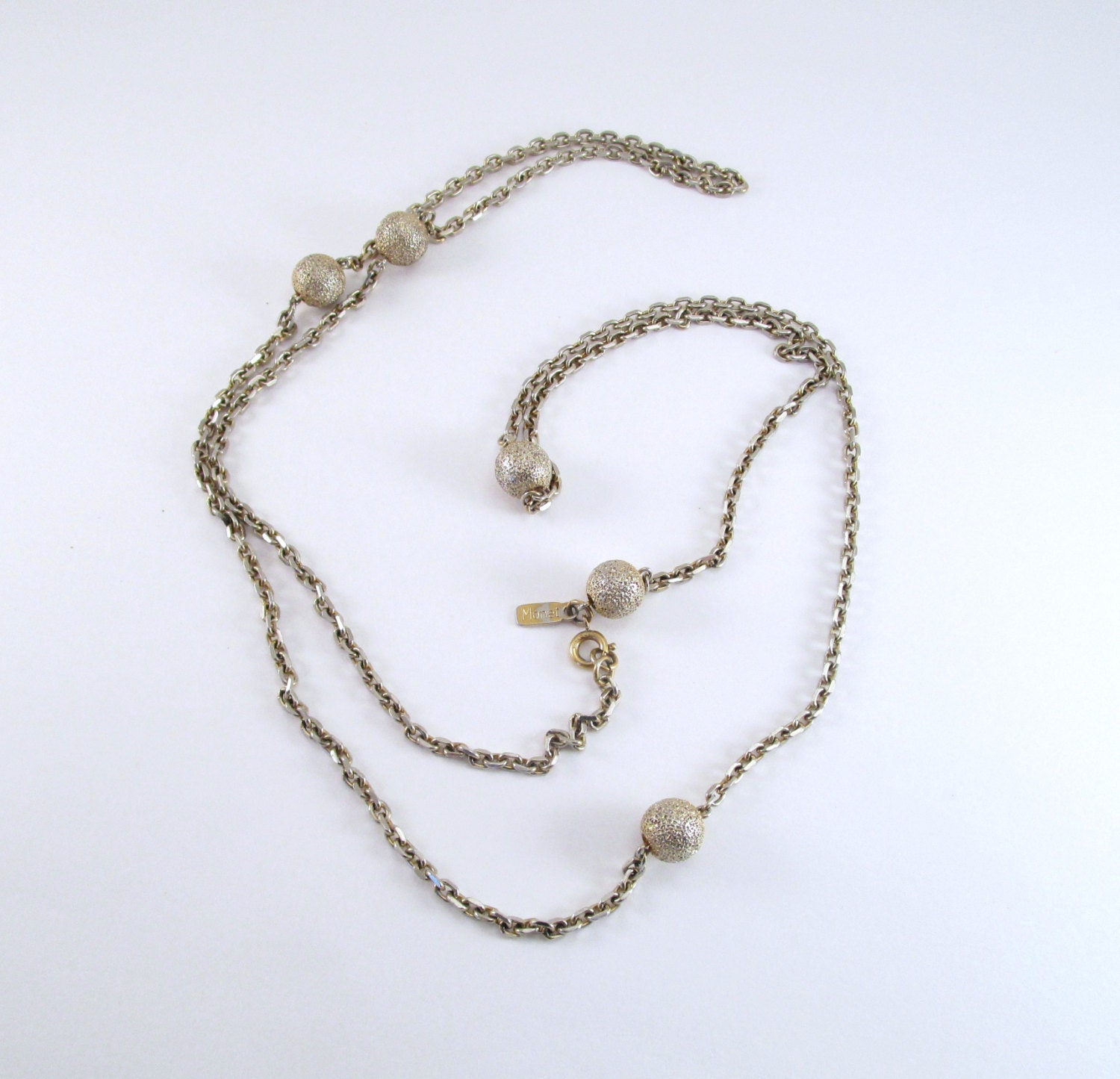 Vintage Necklace Gold Tone Chain Necklace by TREASUREandSUCH