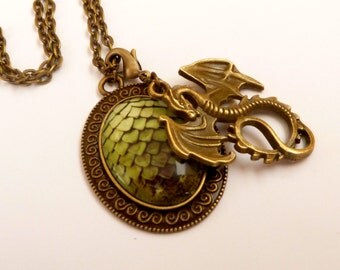 Collana Con Ciondolo A Forma Di Drago Medievale Rinascimentale Con - Foto 10