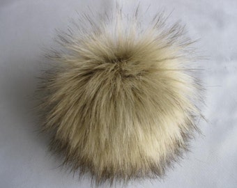 fur pom for knitting faux pom animal Pom pom  Etsy