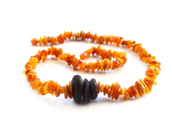 Baltic amber necklace - short amber necklace for women - healing amber ...