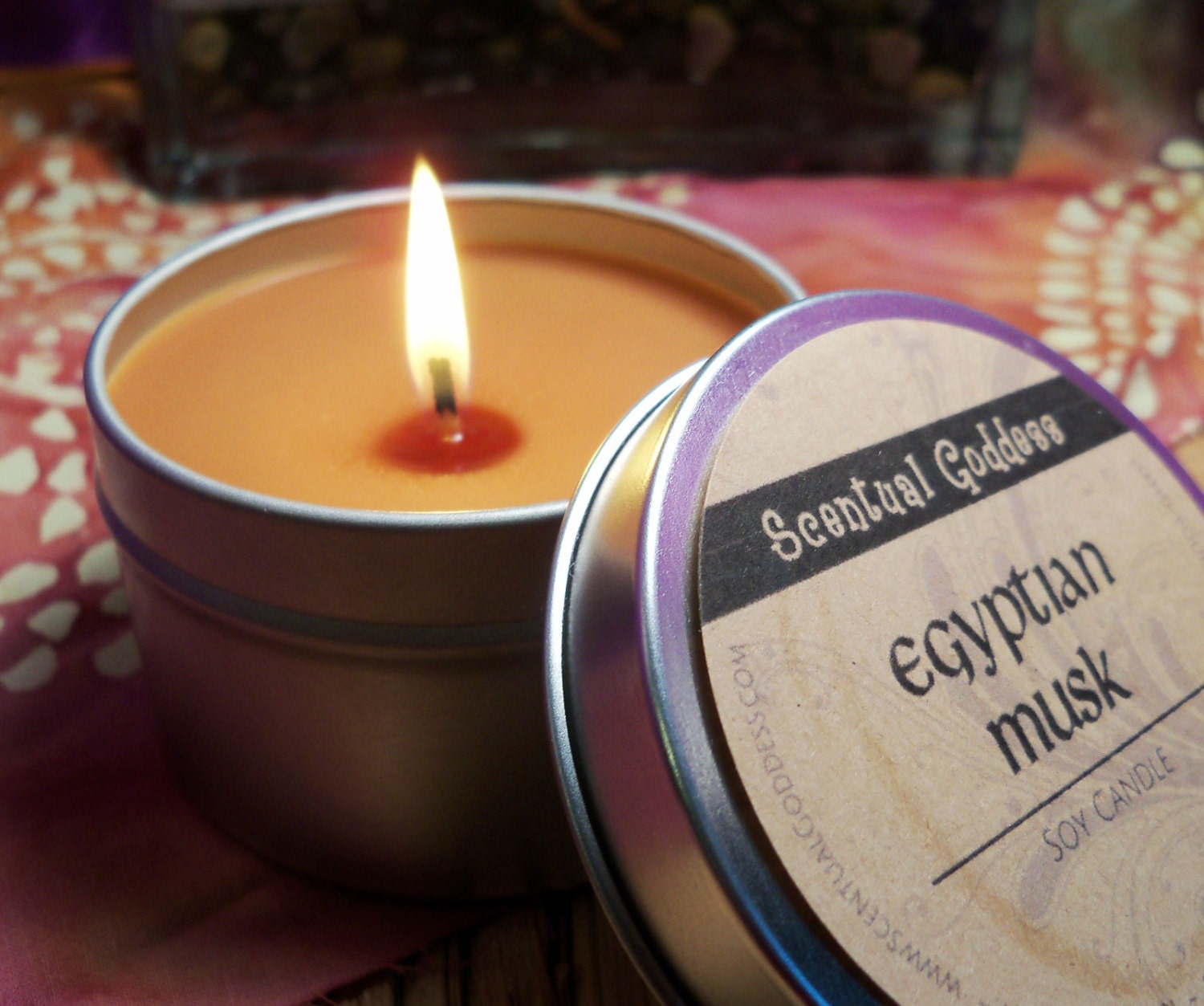 EGYPTIAN MUSK CANDLE Clean Slightly Woody by ScentualGoddess