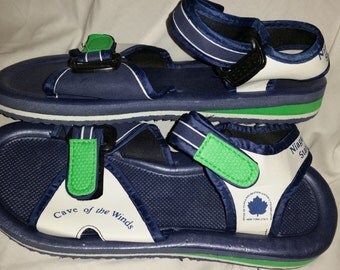 LAID BACK Metal Spike Golf Flip Flops by VintageSandals on Etsy