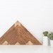 Dark Wood Triangle Wall Art - Reclaimed Wood - Rustic and Modern