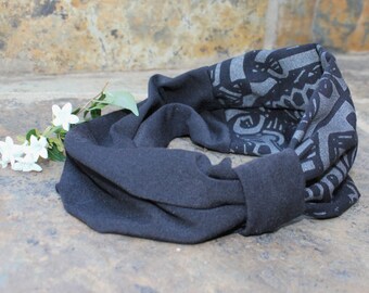 Yoga hair band , Head band , Bandanna , Hair accessory , Head turban , Head wrap , Ear warmer