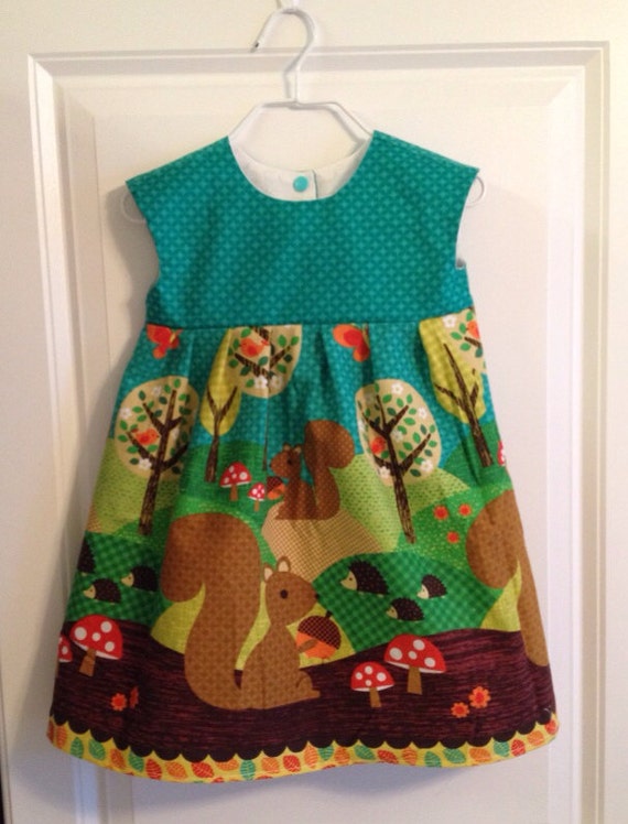 Squirrel Baby or Toddler Dress Custom by BeachBabyCouture on Etsy