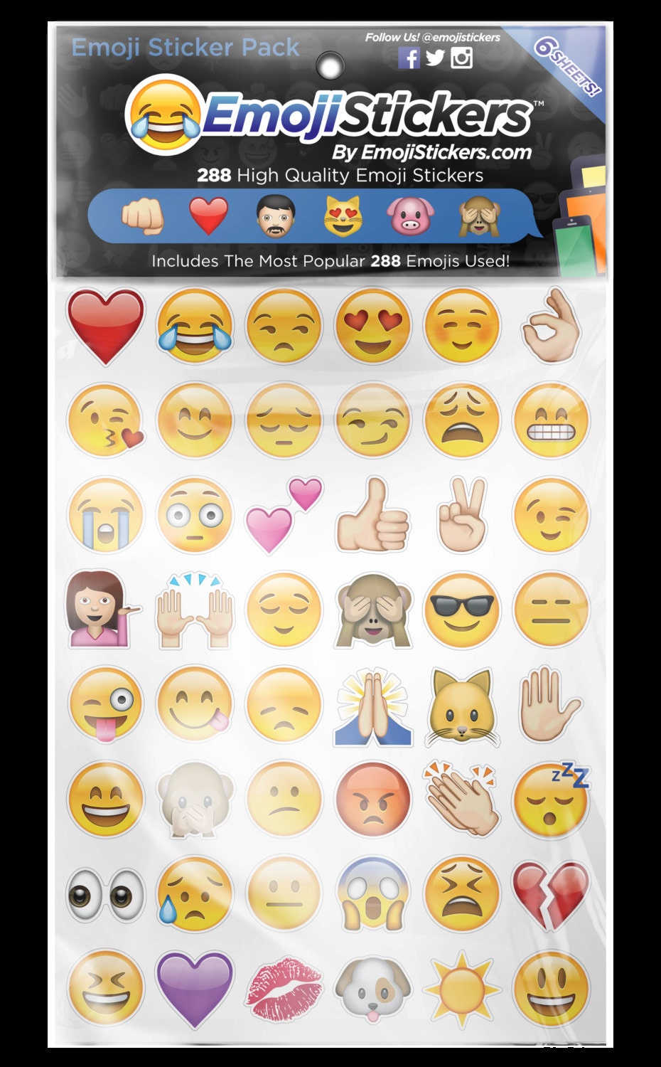  iPhone  Emoji  Sticker  Pack 288 of the MOST POPULAR Emojis  