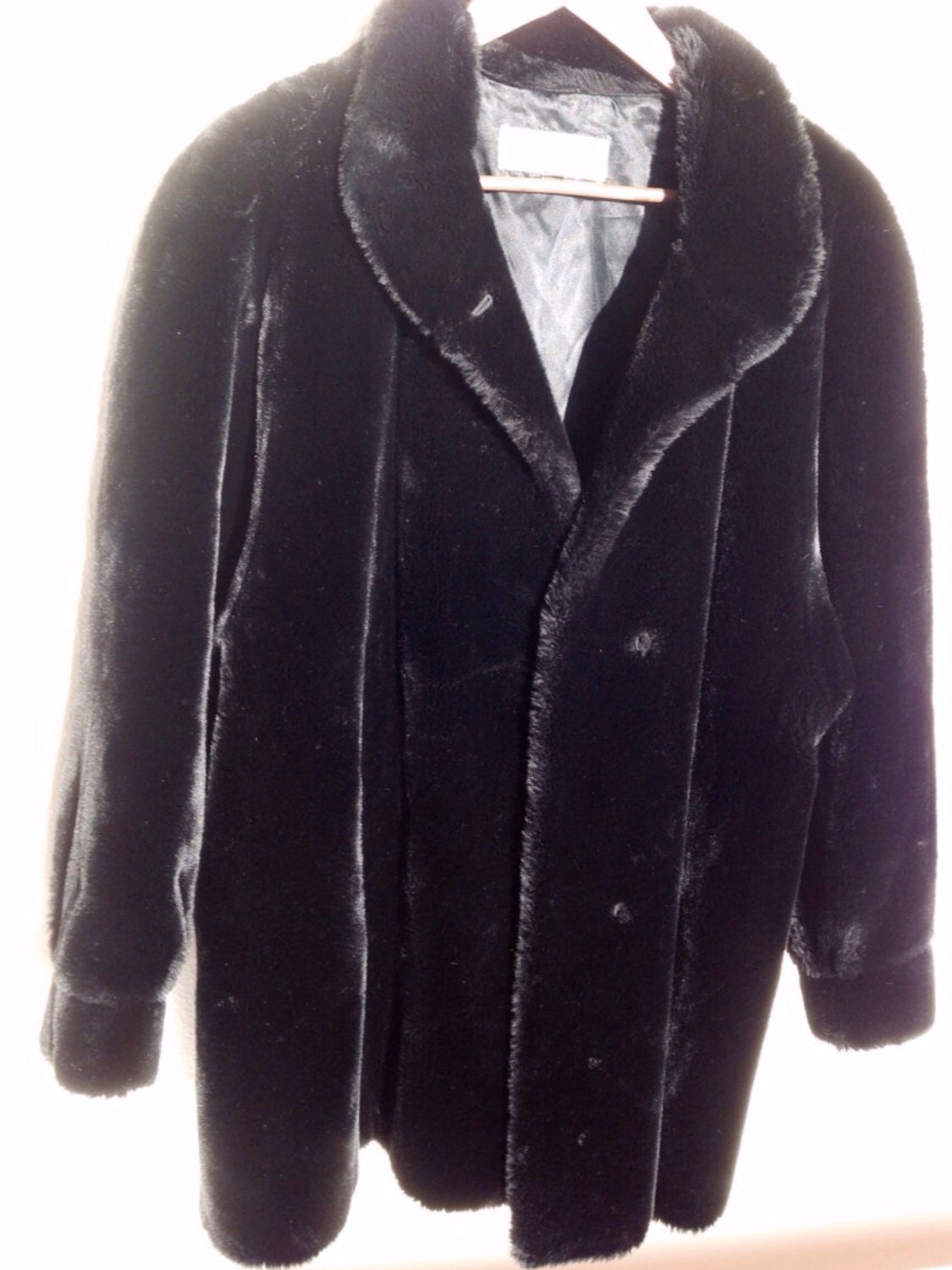 Vintage Tissavel France faux fur ladies black by Myfamilytreasure
