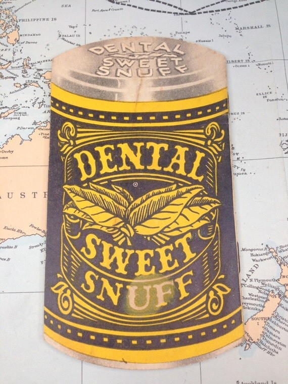 Vintage Dental Sweet Stuff Scotch Snuff Tobacco Small Notebook