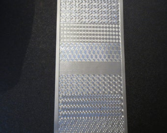 Silver border starform stickers 839ss