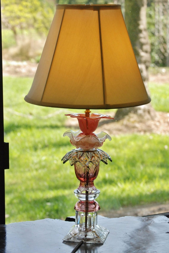 Repurposed Lamp, Upcycle Lamp