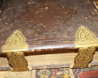 Items similar to Antique and Rare 1873 William W. Harding Holy Bible on ...