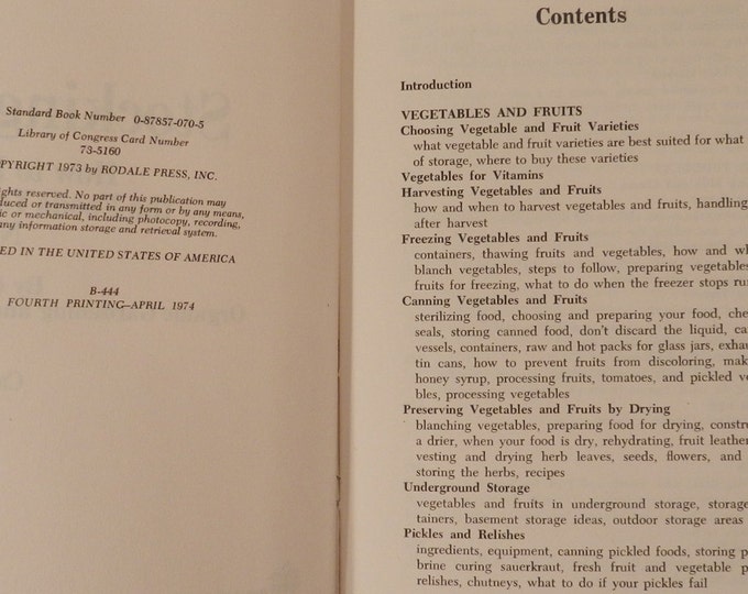1974 Stocking Up - How to Preserve the Foods You Grow, Naturally 1A