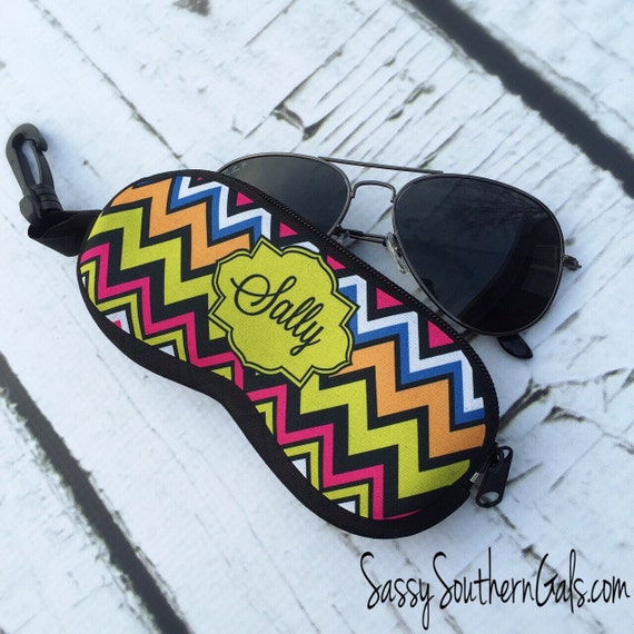 Items similar to SunGlasses Case, Monogrammed Sunglasses Case, Personalized Sunglasses Case