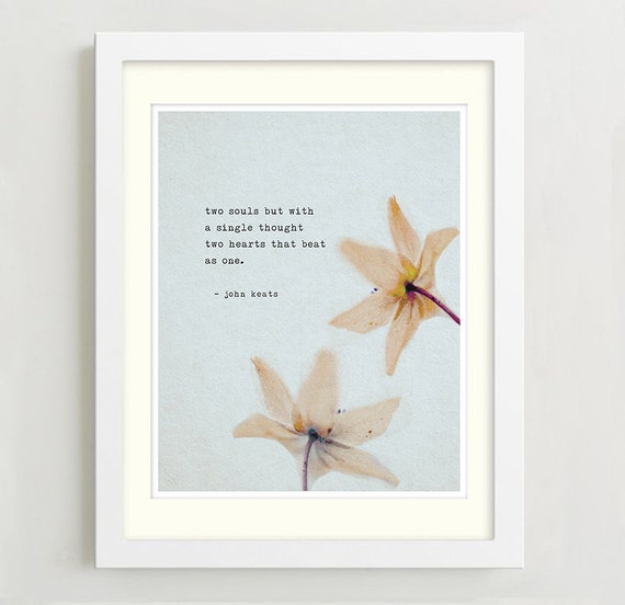 John Keats Poetry Art Love Poem Poster Two by Riverwaystudios