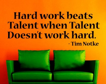 talent work hard beats when doesn