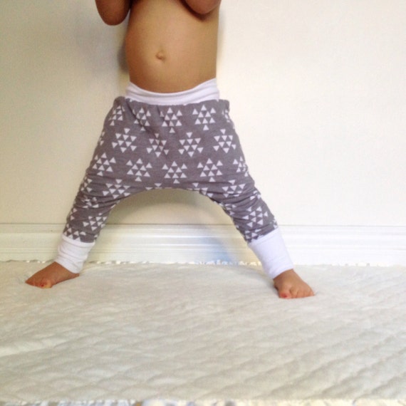Baby and toddler gray harem pants harem pants leggings boy