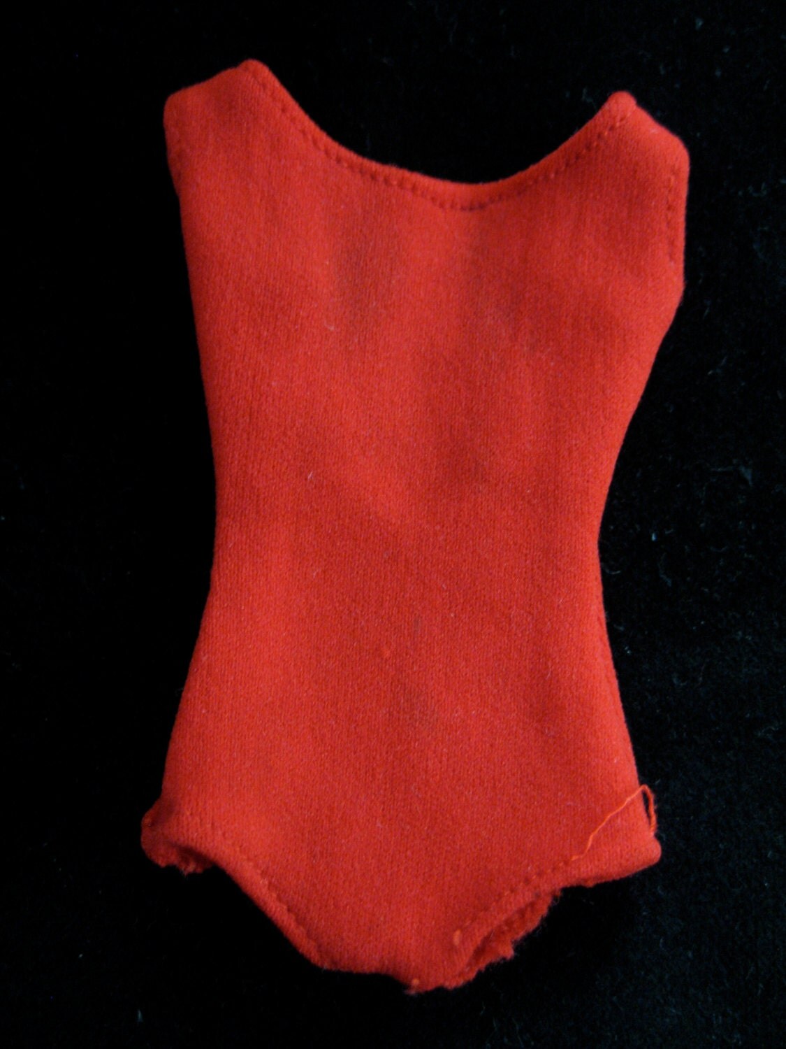 Vintage Barbie Red Bathing Suit by MillesVintageAttic on Etsy