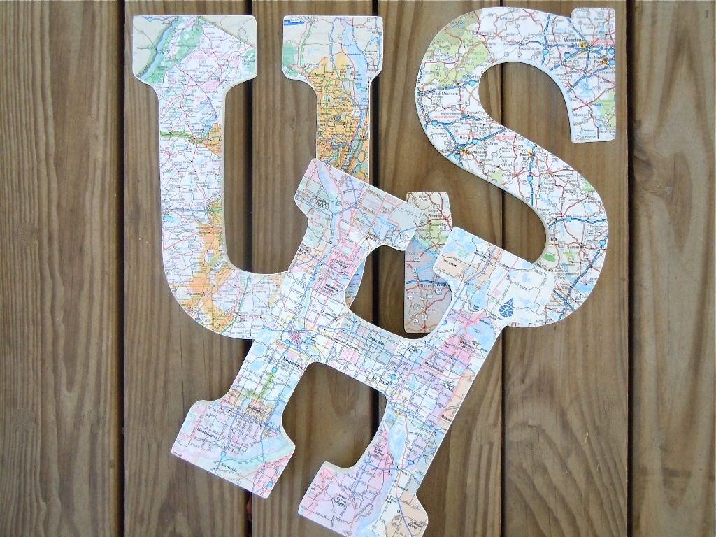 Wall Map Letters 3D Map Map Covered Alphabet Letter Map