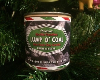 Lump of Coal naughty coal scented candle