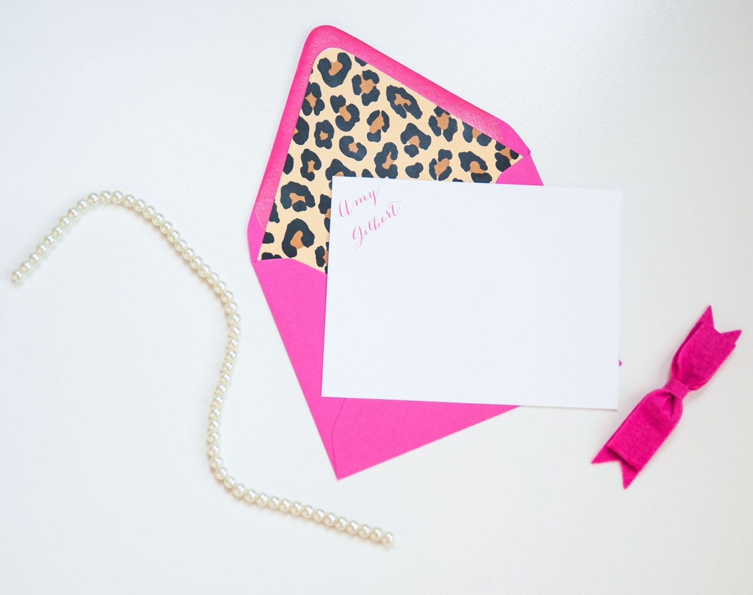 Leopard Print Stationery Set Leopard Print by HerringboneHearts