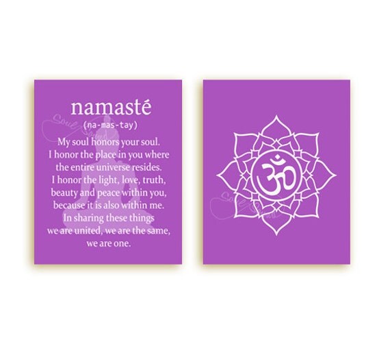 Namaste Print INSTANT DOWNLOAD Printable Namaste Quote