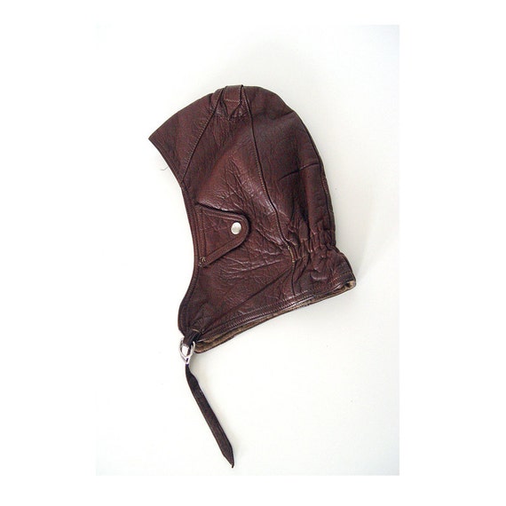 Vintage Leather Aviator Hat By Amuara On Etsy