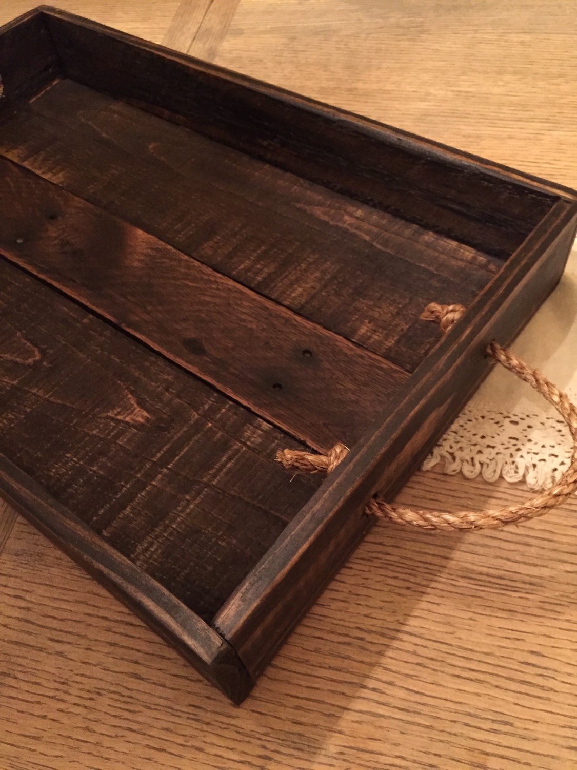 Serving tray/Table tray/Table centerpiece/Wood tray