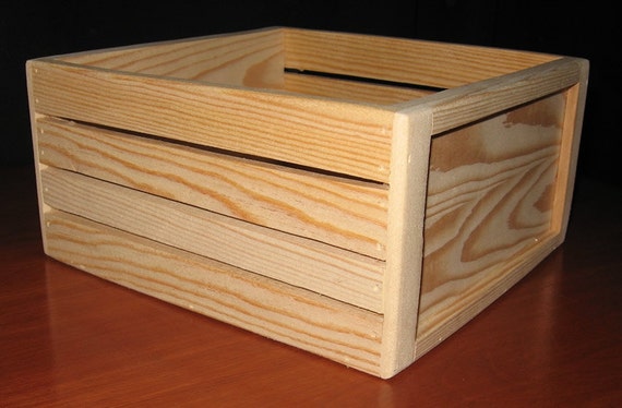 unfinished pine toy box