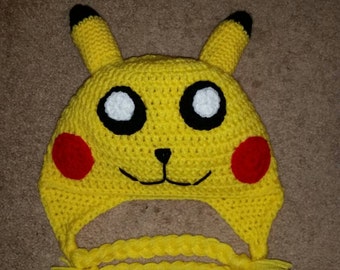 Custom Crochet Pikachu Hat