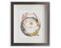 Abstract Modern Coffee or Wine Ring Stains Art Print (coin) - modern ...