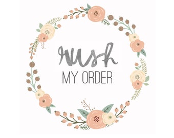 Express Mail 1-2 Business Day Shipping with Rush 3 Business Day Production - 5 Business Day Turnaround