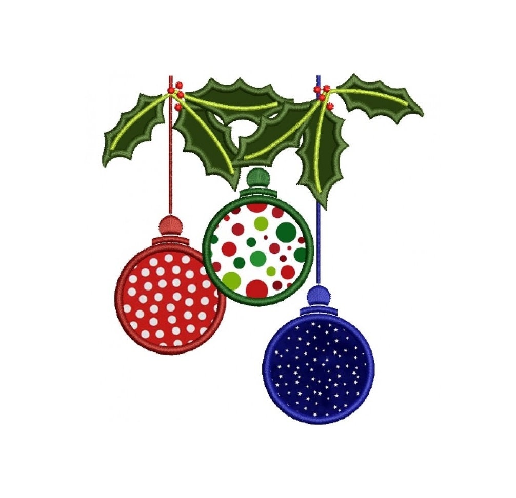 christmas tree ornaments applique machine embroidery digitized christmas tree ornaments applique machine embroidery digitized