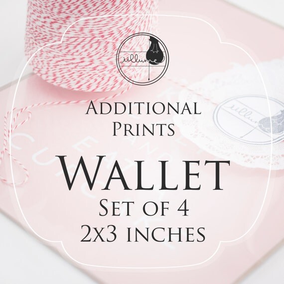 Order Add on for Additional Prints in Wallet size...Set of