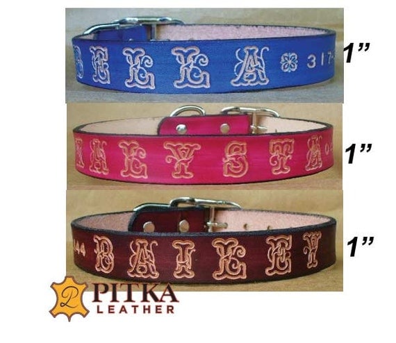 Collar And Lead Large Dog Collars Personalized Buy Custom Leather