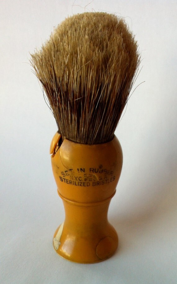 Antique Shaving Brush by Nameish on Etsy