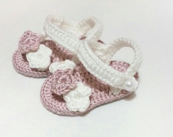 Baby Sandals , Baby Shoes , Baby Bo oties , Crochet Baby Booties ...