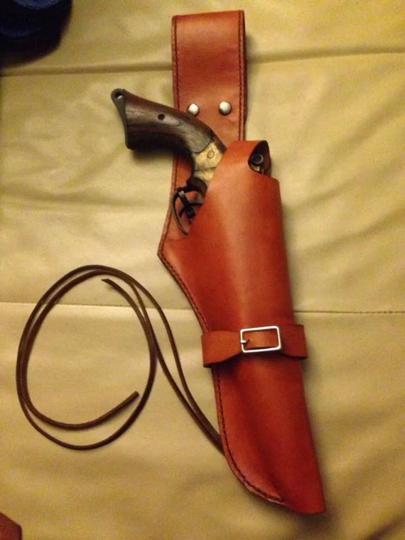 Leather Sci-Fi Steampunk Gun Holster Gun not included