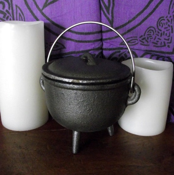 Large Witches Cauldron, Cast Iron Cauldron, Incense Burner, Smudging