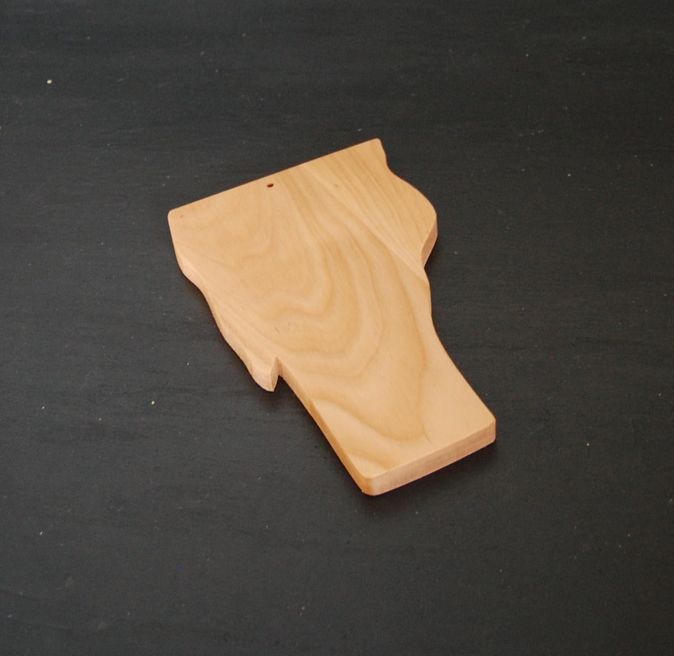 Handmade Vermont State Shaped Wooden Cutting Boards Wood