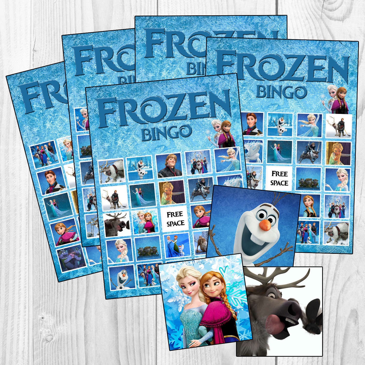 frozen bingo cards