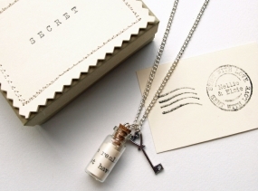 Personalised Secret Message in a Bottle Necklace