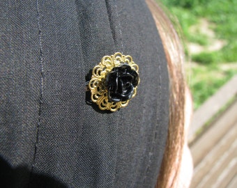 Special occasion golden bobby pin,resin flower bobby pin,tichel accesory,hair pin,hair accesories