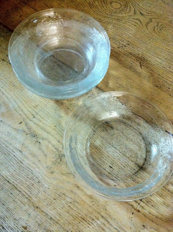 Vintage Glass Ice Cream Bowls Set Of Four