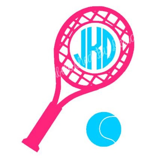 Items similar to Tennis Vinyl Decal Tennis Car Decal Tennis Monogram ...