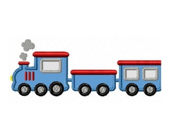 Toy Train Applique Machine Embroidery DESIGN NO. 152