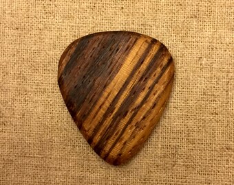 Zebrawood - Wooden Guitar Pick