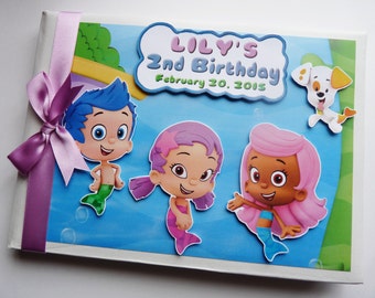 Personalizado de lebistes Bubble Boy - Girl - libro primero-1er cumpleaños - cualquier diseño