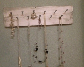 Choose your color necklace and jewelry holder organizer wall hanging jewelry organizer