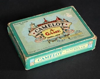 1930 Vintage Paper Cardboard Box Camelot A Game By Parker Brothers Board Castle Knight 1930 Vintage Paper Cardboard Box Camelot A Game By Parker Brothers Board Castle Knight