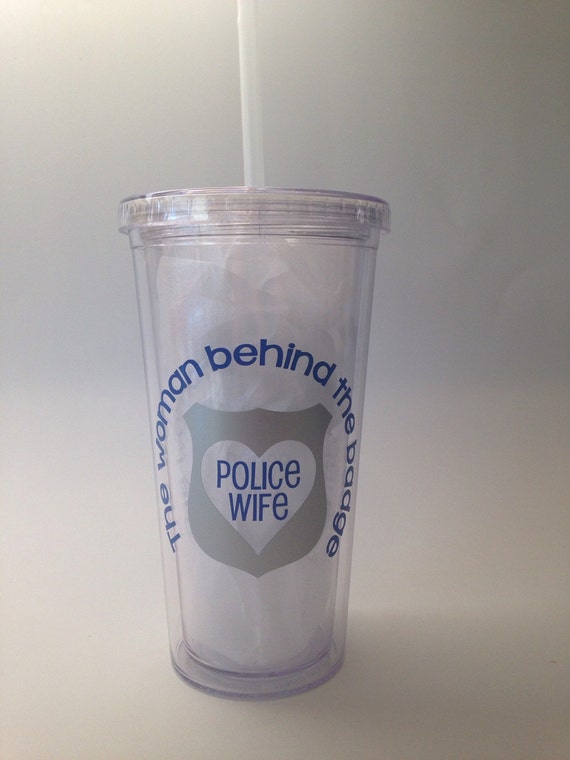 Items Similar To Police Wife Personalized Tumbler On Etsy